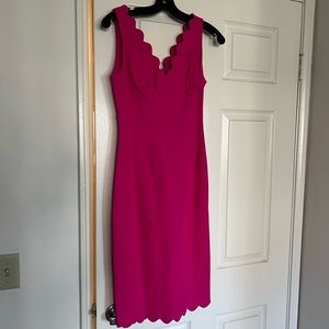 Banana Republic Sloan scalloped dress